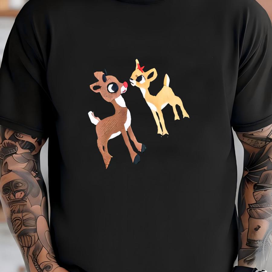 Christmas Sweatshirt. Rudolph The Red Nose Reindeer Hoodie, Fall Hoodie. Christmas Hoodie. T-shirt