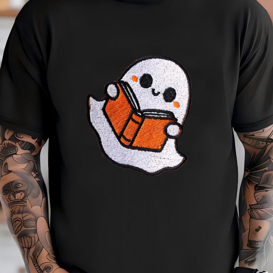 Bookworm Ghost Hoodie: Fall Shirt T-shirt