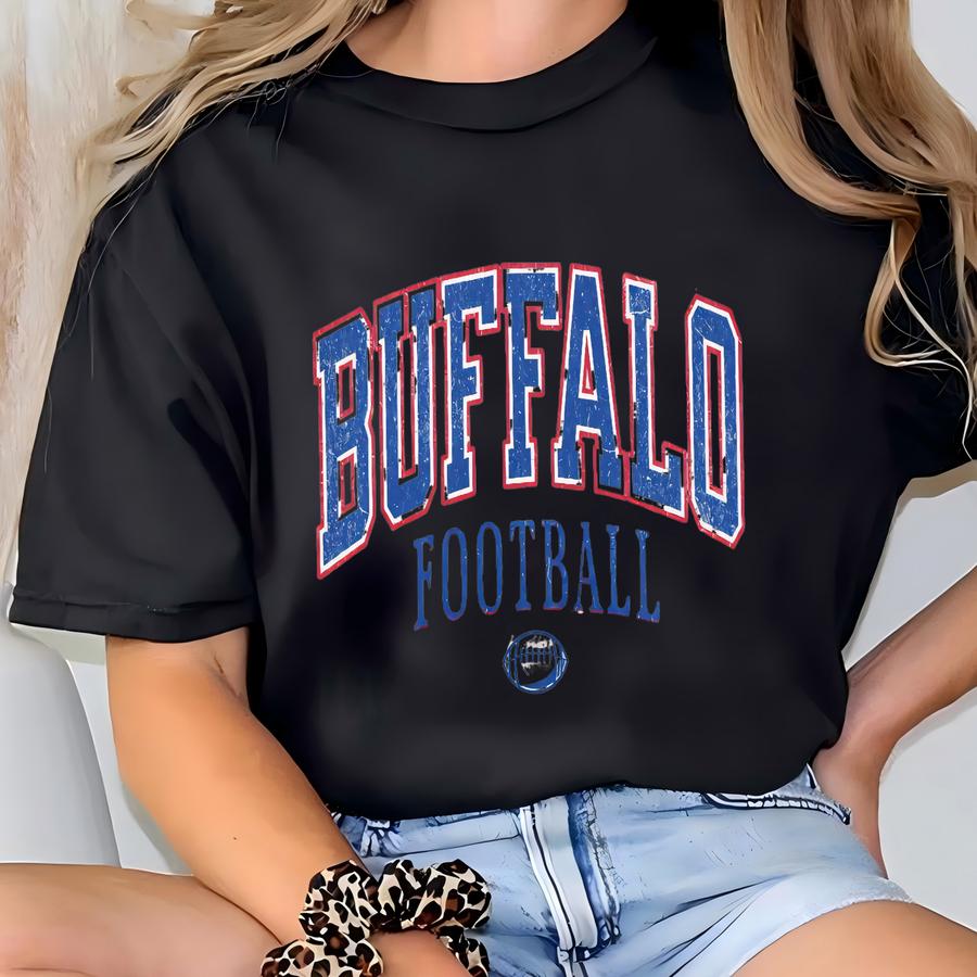 Vintage Buffalo Football Crewneck Sweatshirt, Buffalo Fan Crewneck, Buffalo Football Hoodie, Buffalo Football Jersey, Billieve Tee T-shirt