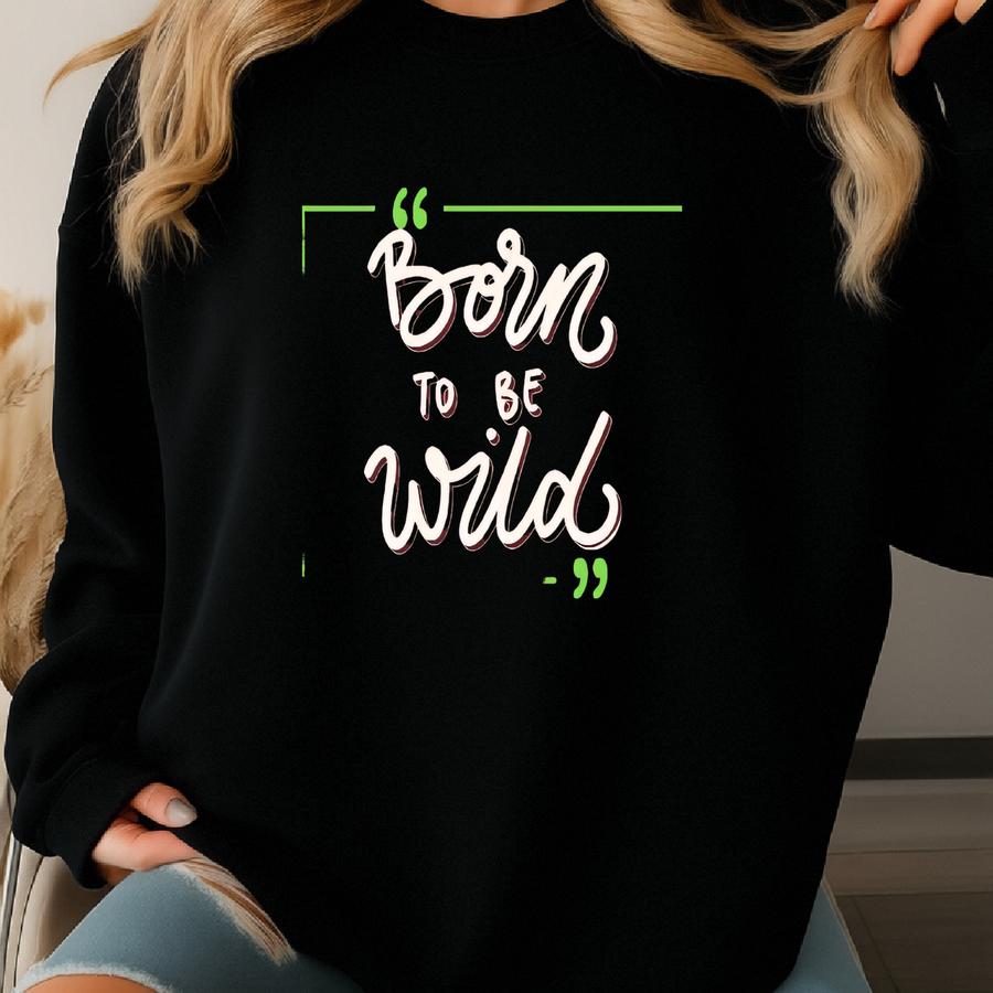 Unisex Hoodie, Wildlife Lover Hoodie, Custom Hoodie, Wildlife Hoodie, Gift Idea Men, Gift Idea Women, Born To Be Wild Hoodie Sweatshirt