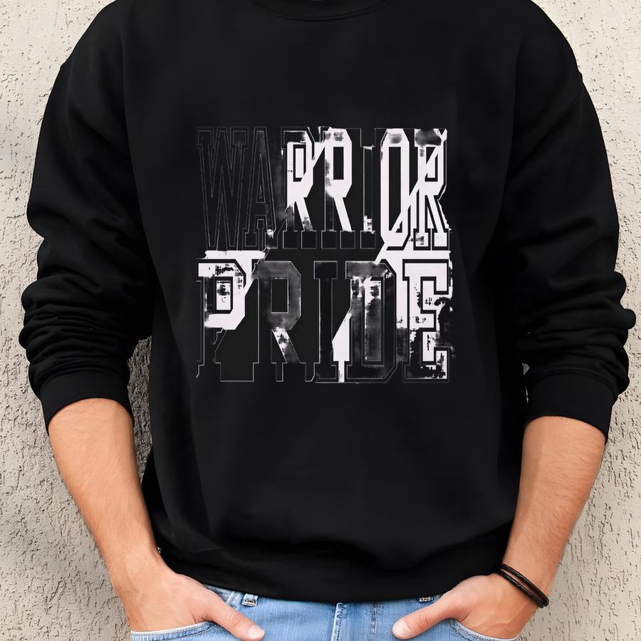 Warrior Pride Svg, Png, Dxf, Jpg, Eps, Warriors Shirt Sublimation, Warriors School Mascot , Warriors Team Spirit Sweatshirt Sweatshirt