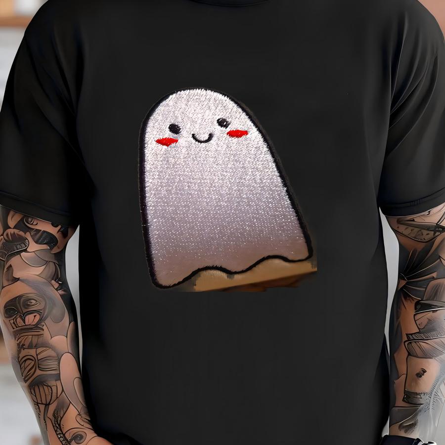 Ghost Sweatshirt: Friendly Ghost Club, Halloween Crewneck T-shirt