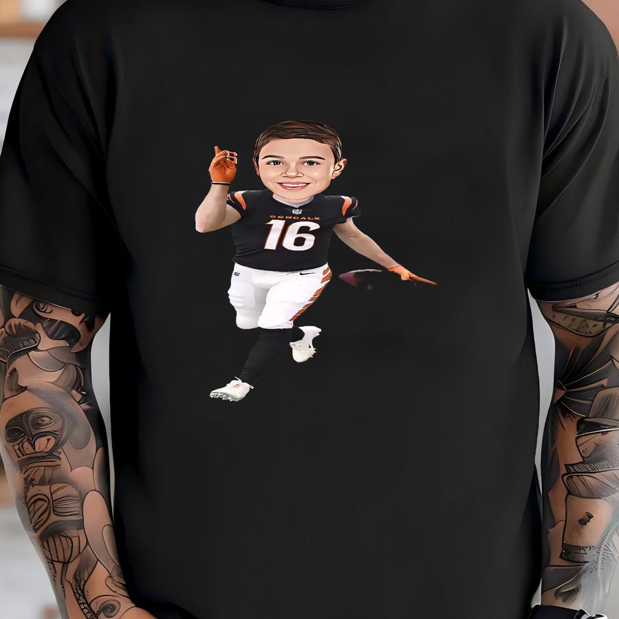 Custom Football Player Portrait: Personalized Superhero Gift (digital Download) T-shirt