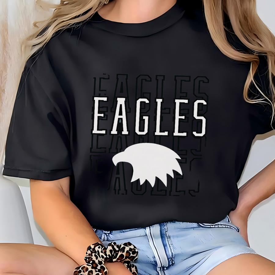 Eagles Shirt, Eagles School Spirit Shirt, Eagles Mascot Tee, Eagles Game Day Apparel T-shirt