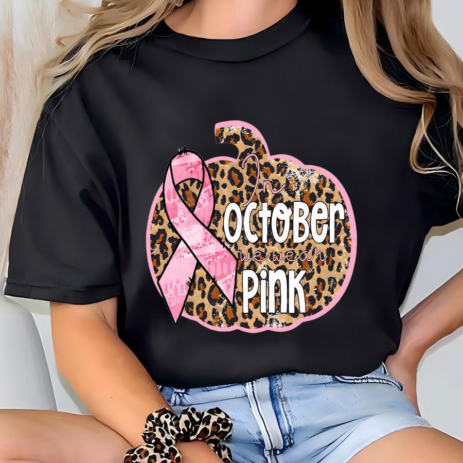 Customizable Breast Cancer Awareness Trucker Hat - Pink Ribbon Design T-shirt