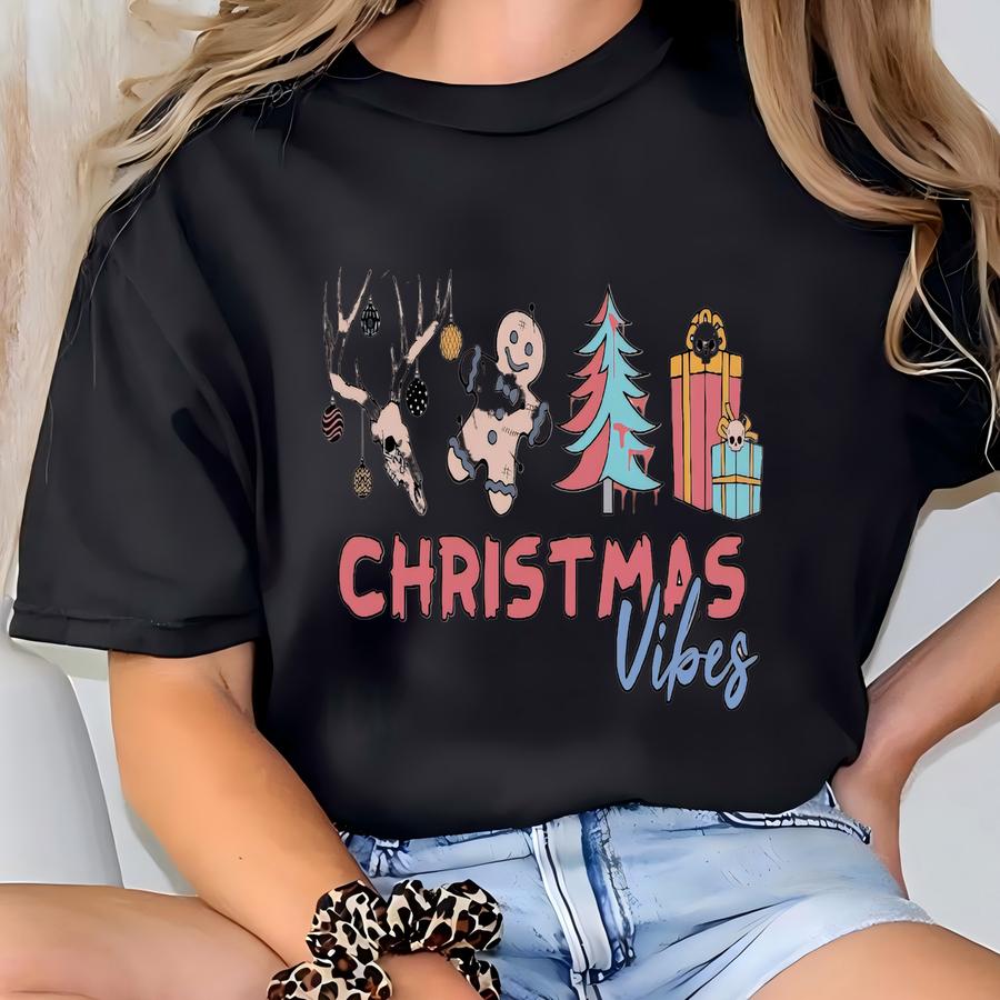 Christmas Vibes Sweatshirt, Christmas Sweatshirt, Christmas Shirt, Merry Christmas Shirt, Santa Shirt, Christmas, Christmas Gift T-shirt