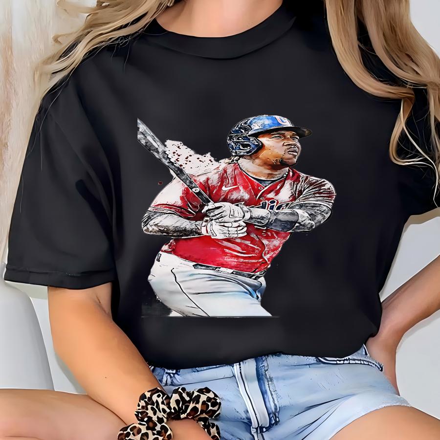 Jose Ramirez Poster, Cleveland Guardians Wall Art Print, Baseball Sports Poster, Mlb Canvas Print, Mlb Framed Poster, Baseball Poster - G20 T-shirt