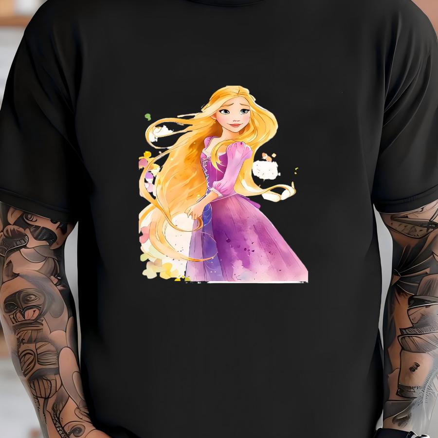 Watercolor Princess Prints: Girls Room Wall Art (digital Download) T-shirt