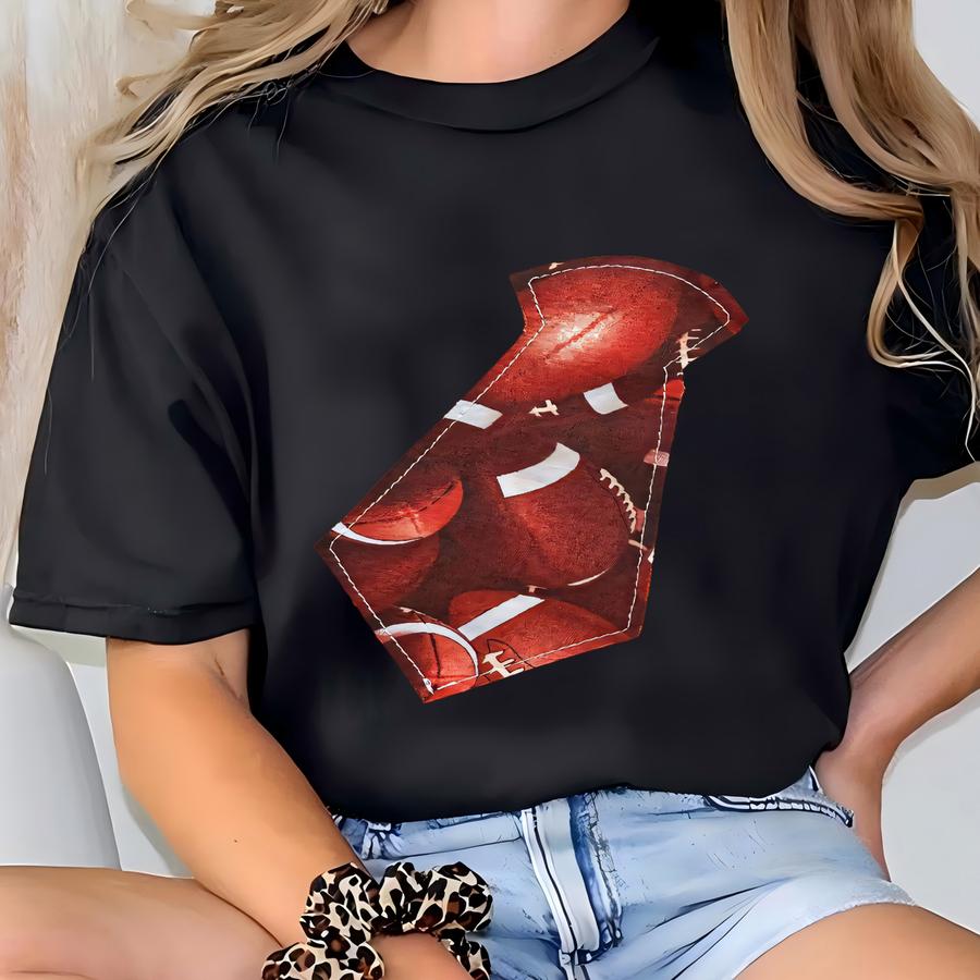 Football Tie  T-shirt