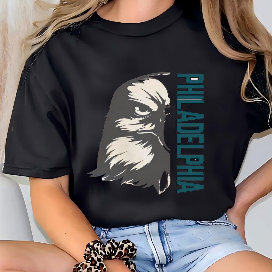 Philadelphia Football Shirt, Eagle Football Gameday Shirt, Philly Football Apparel, Philly Sports Fan, Retro Eagle Football Fan Gift Idea T-shirt