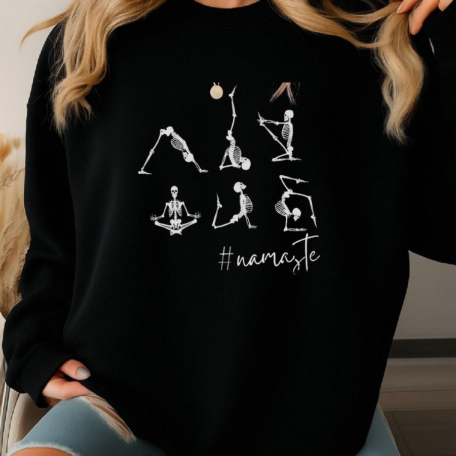 Skeleton #namaste Unisex T-shirt Sweatshirt
