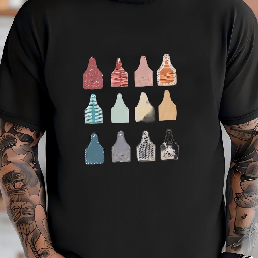 Eat More Beef Ear Tags Youth Tee T-shirt