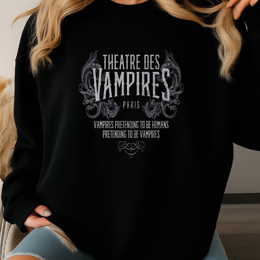 Theatre Des Vampires Shirt, Distressed Vampire Shirt, Vampire T-shirt, Halloween Vampire Shirt Sweatshirt