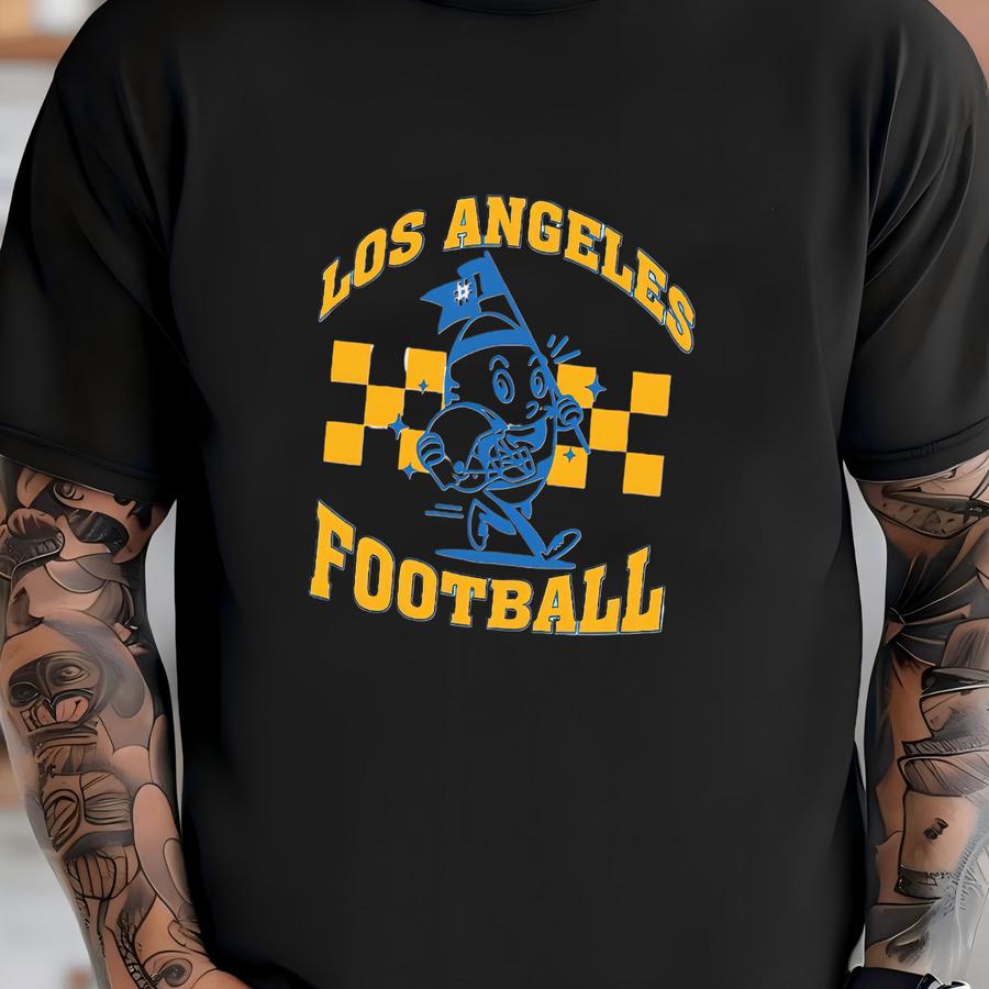 Los Angeles C Football Cute Ball Mascot Comfort Color Tshirt, Go Los Angeles Football Team Vintage Shirt, Gameday Shirt, Sports Tee, For Her T-shirt
