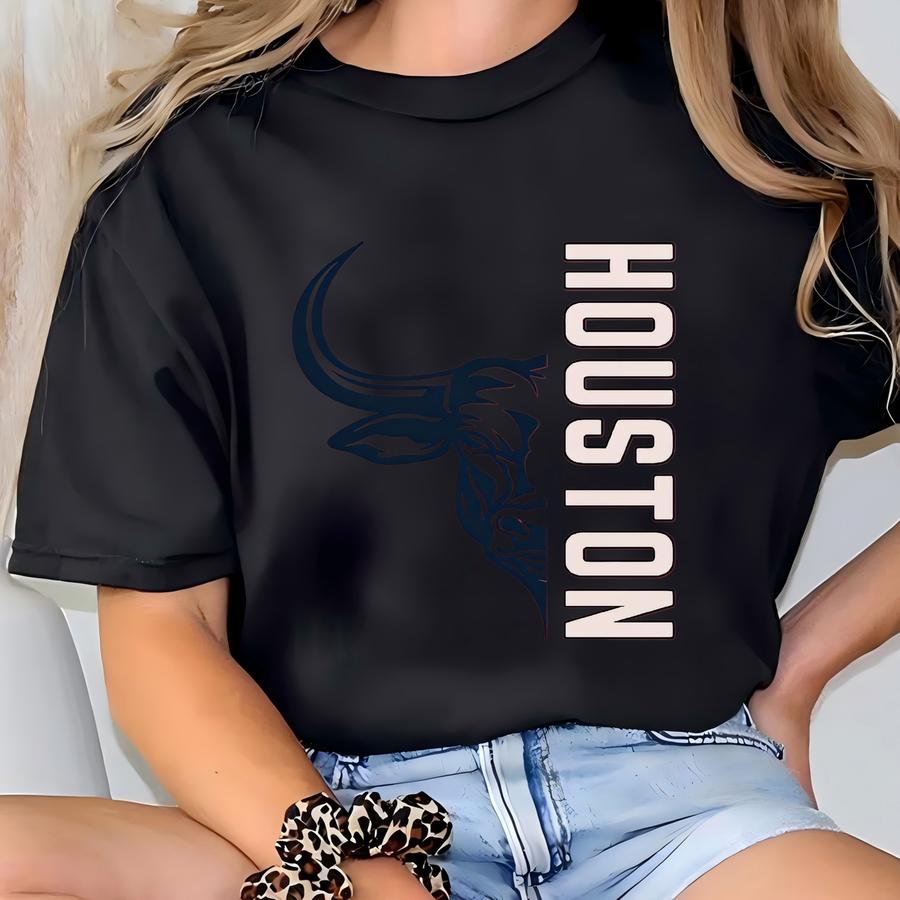Houston Football Sweatshirt, Texan Football Gameday Sweatshirt, Texan Football Crewneck, Retro Texan Football Apparel, Texas Football Gift T-shirt