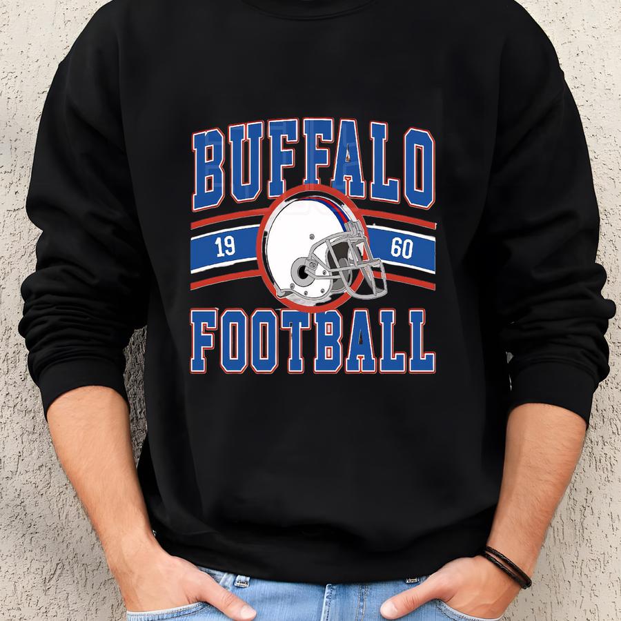 Buffalo Football Vintage Sweatshirt T-shirt,buffalo Bill Crewneck Sweatshirt,buffalo New York,buffalo Bill Fan Gift,sunday Football Flc15 Sweatshirt