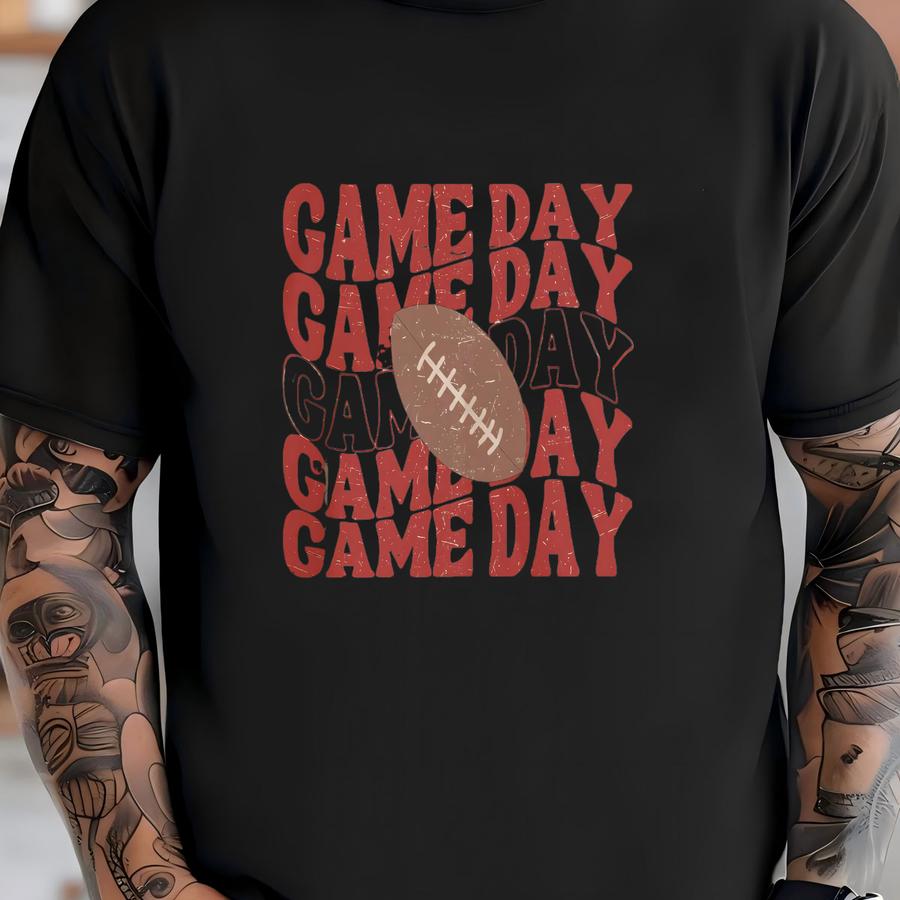 Football Game Day Sweatshirt, Game Day Football Shirt, Football Game Pullover, Womens Football Season Hoodie, Football Game Day Crewneck T-shirt