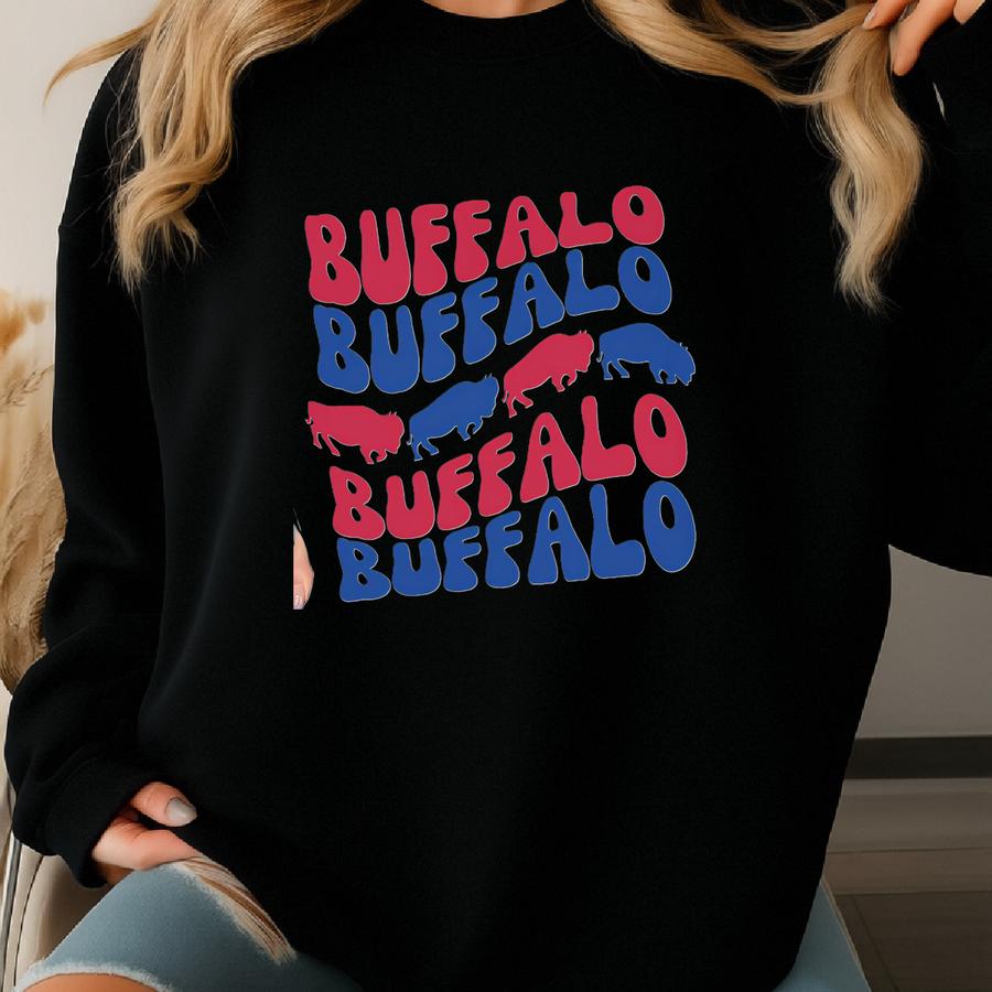 Buffalo T-shirt, Buffalo Shirt, Buffalo Football Shirt, Buffalo Fan Shirt, Oversized Buffalo T-shirt, New York Football Gameday,bella Canvas Sweatshirt