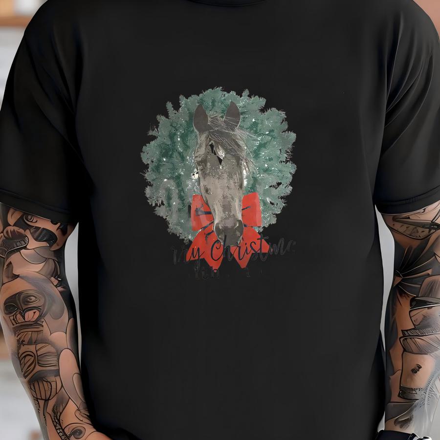 Merry Xmas Ya Filthy Animal (horse) Crewneck Sweatshirt T-shirt