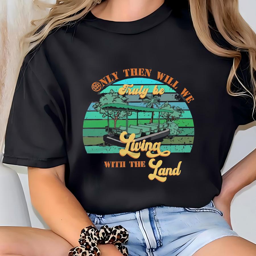 Vintage Living With The Land Epcot Shirt, Theme Park Shirt, 2024 Family Trip Outfit, Epcot Farming Crops Shirt T-shirt