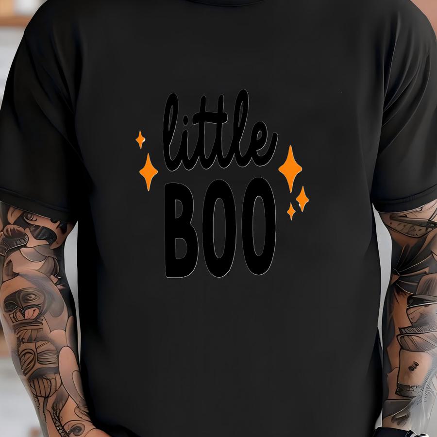 Little Boo ®, Cute Halloween Baby S®, Cute Fall S® Gift Kids Autumn Baby Clothes Halloween Outfits Baby, Fall Baby Clothes T-shirt