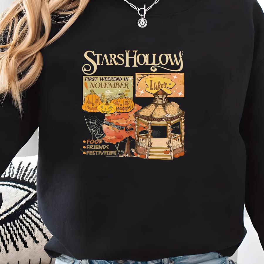 Two-sided Stars Hallow Lukes Sweatshirt Shirt Hoodies Adult Sweatshirt