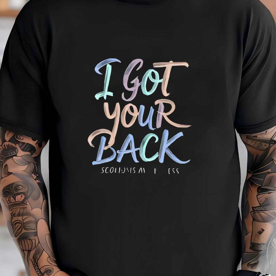 T Shirt I Got Your Back Pain Bella Canvas Unisex Tee Scoliosis Awareness Hoodie Osteoporosis Shirt Osteoarthritis Tshirt Chronic Support T-shirt