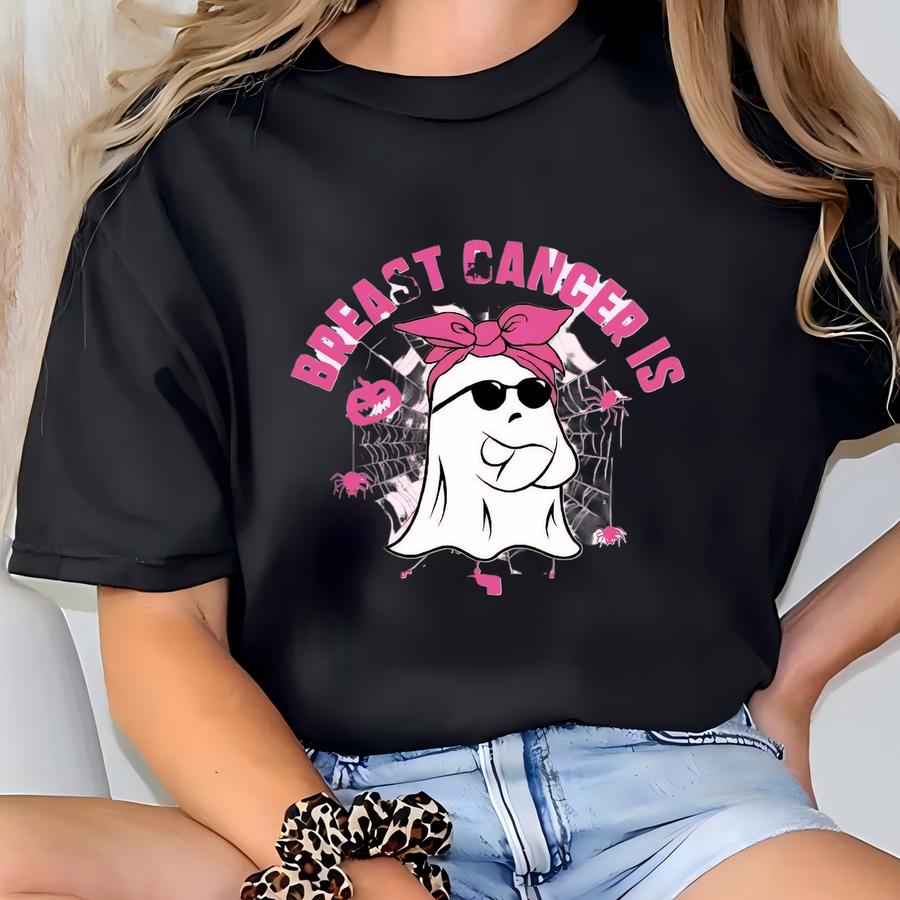 Breast Cancer Is Boo Sheet Hoodie, Breast Cancer Awareness Tee, Cancer Survivor Hoodie, Halloween Cancer Shirt, Breast Cancer Survivor Tee T-shirt