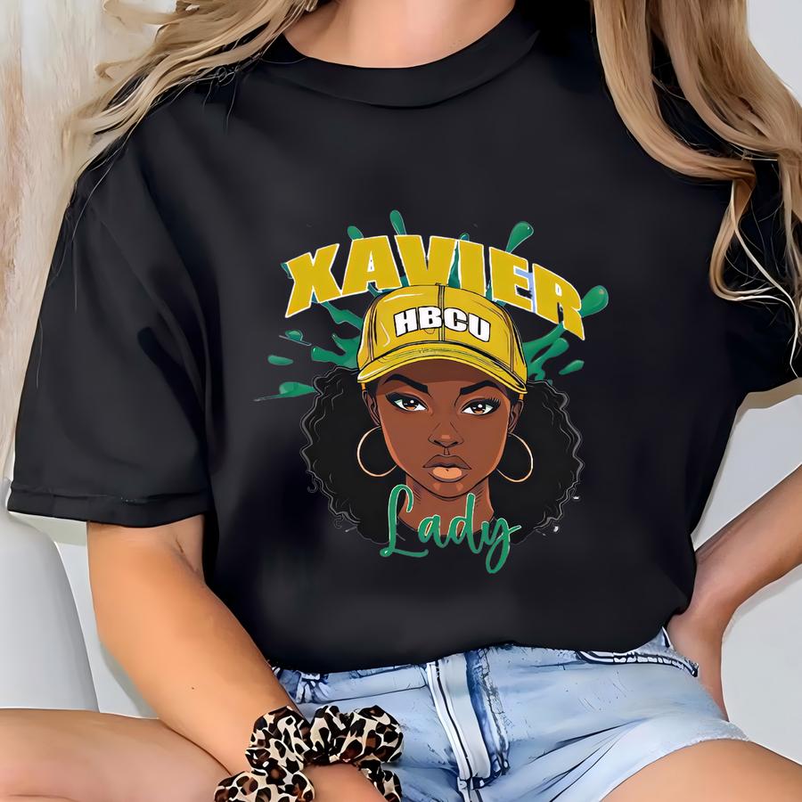 Xavier Lady University Girl Hbcu New Orleans Softstyle Hoodie T-shirt