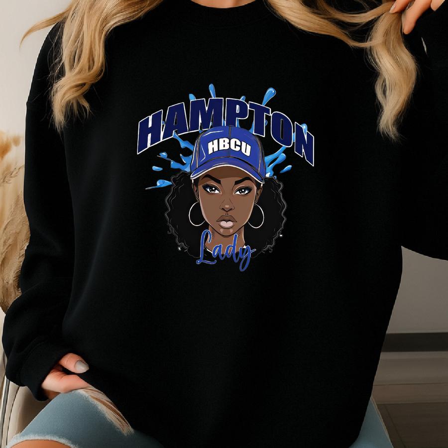 Hampton Lady Hbcu State University Sweatshirt Sweatshirt