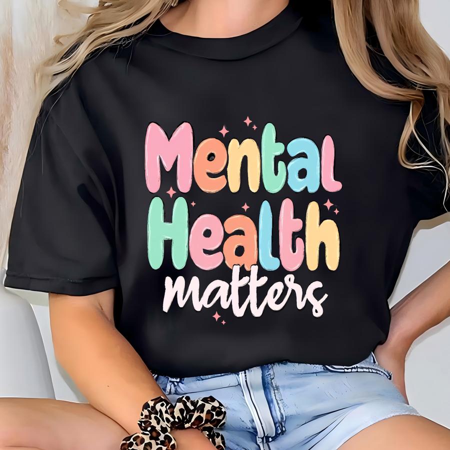 Mental Health Matters Shirt, Mental Health Awareness Shirt, Retro Anxiety Shirt, Therapist Tee, Psychologist Shirt, Mental Health Gift T-shirt