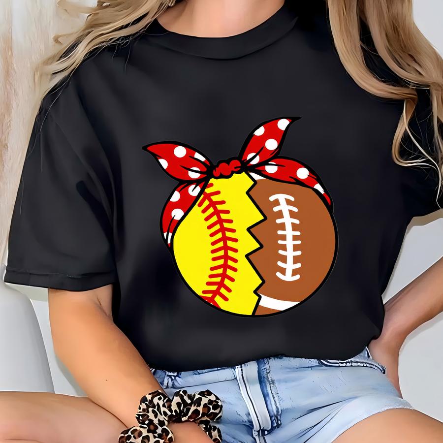 Busy Raising Ballers Softball Football. Instant Download, Svg, Cut File, Png, Shirt Softball Life. Football Life. Busy Mom.  T-shirt
