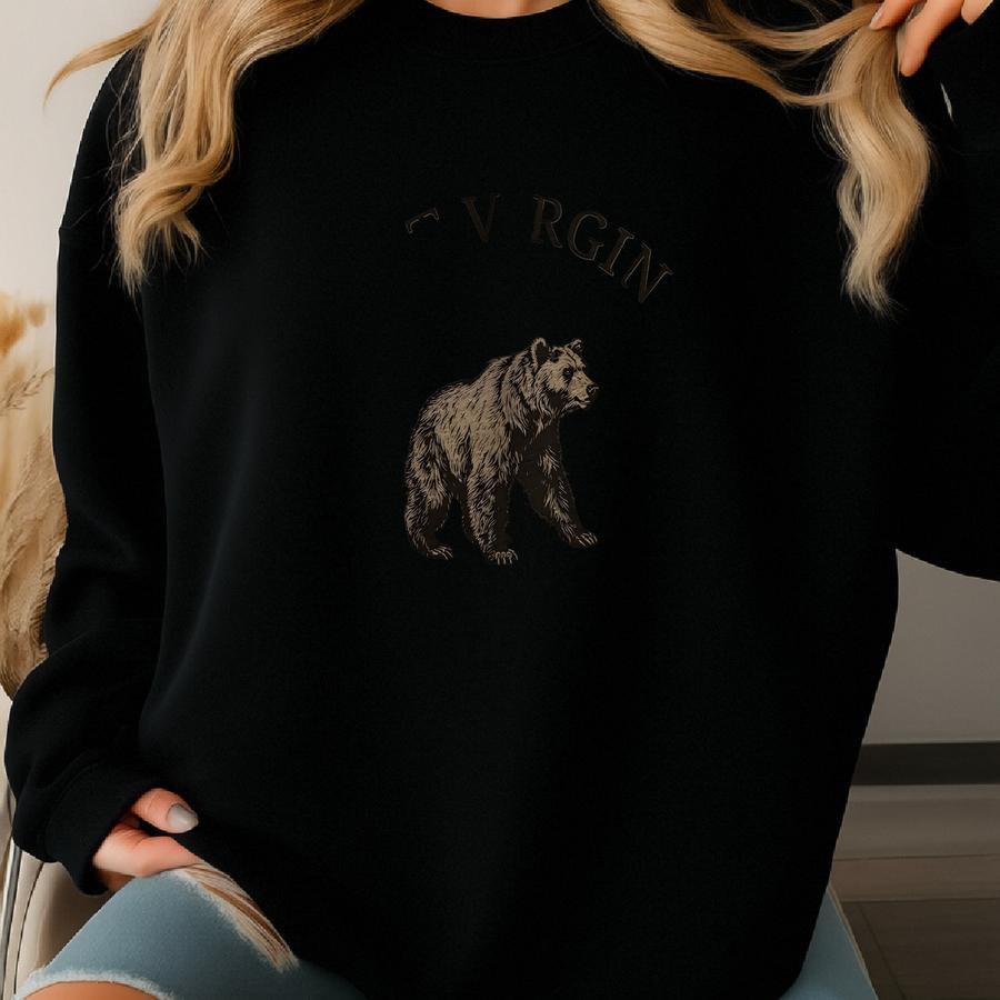 West Virginia Black Bear Tshirt, Mountain State Gift Tee Sweatshirt
