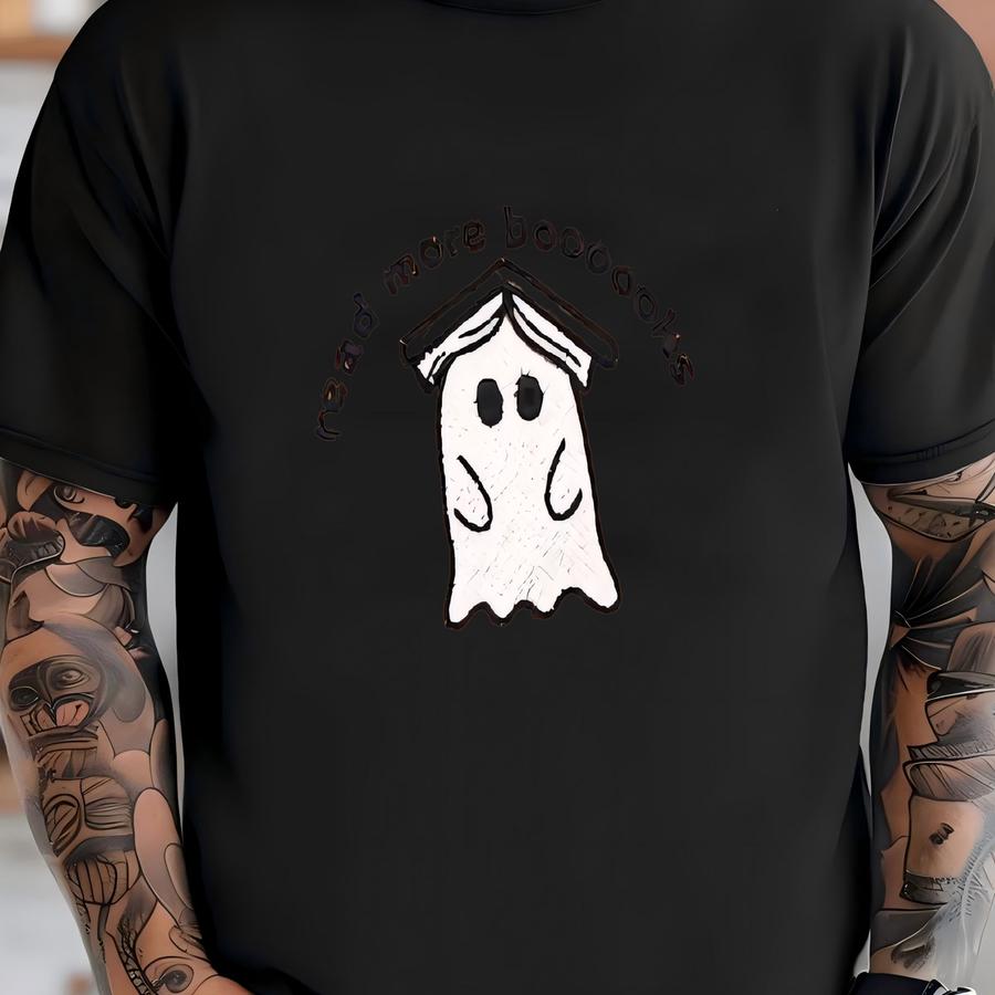 Ghost Book Shirt: Spooky Season Tee T-shirt