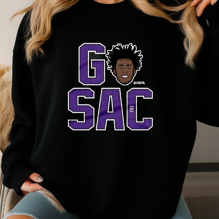 De'aaron Fox Men's Premium T-shirt - Sacramento Basketball De'aaron Fox Go Sac P Wht Sweatshirt