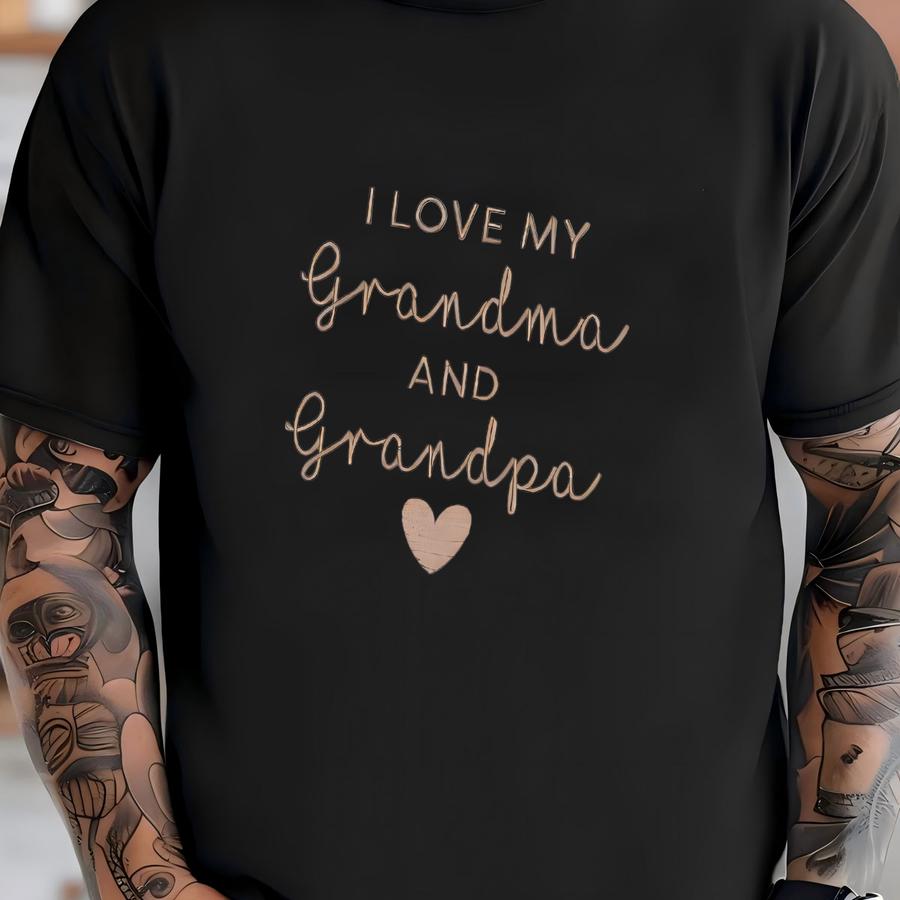 'i Love Grandma Grandpa' : Newborn Gift T-shirt