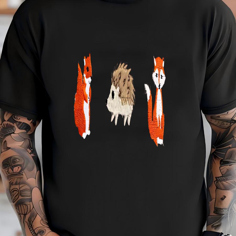 Autumn Animals Sweatshirt, Fall, Nature, Autumnal Gift, Cute, Hedgehog, Squirrel, Fox T-shirt