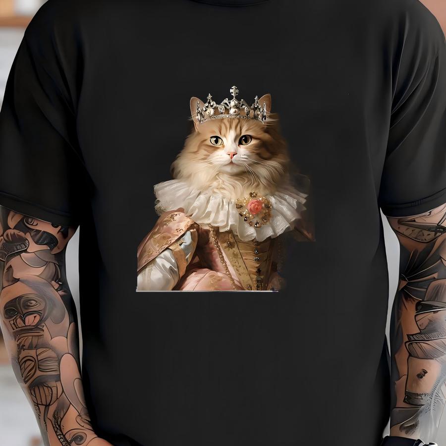 Custom Royal Pet Portrait: Regal Cat Or Dog Art (digital Download) T-shirt