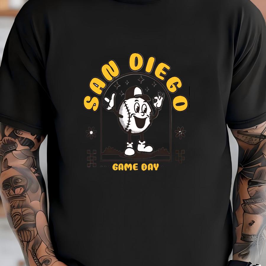 Vintage San Diego Baseball Era 2 Side Sweatshirt, San Diego Baseball Gameday 90s Hoodie, In My Baseball Era Cute Shirt, Baseball Unisex Tee T-shirt