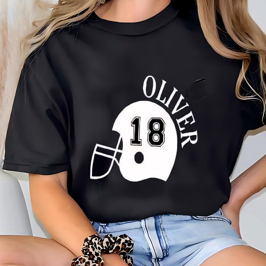 Custom Football Mom Hoodie: Personalized Name Number T-shirt