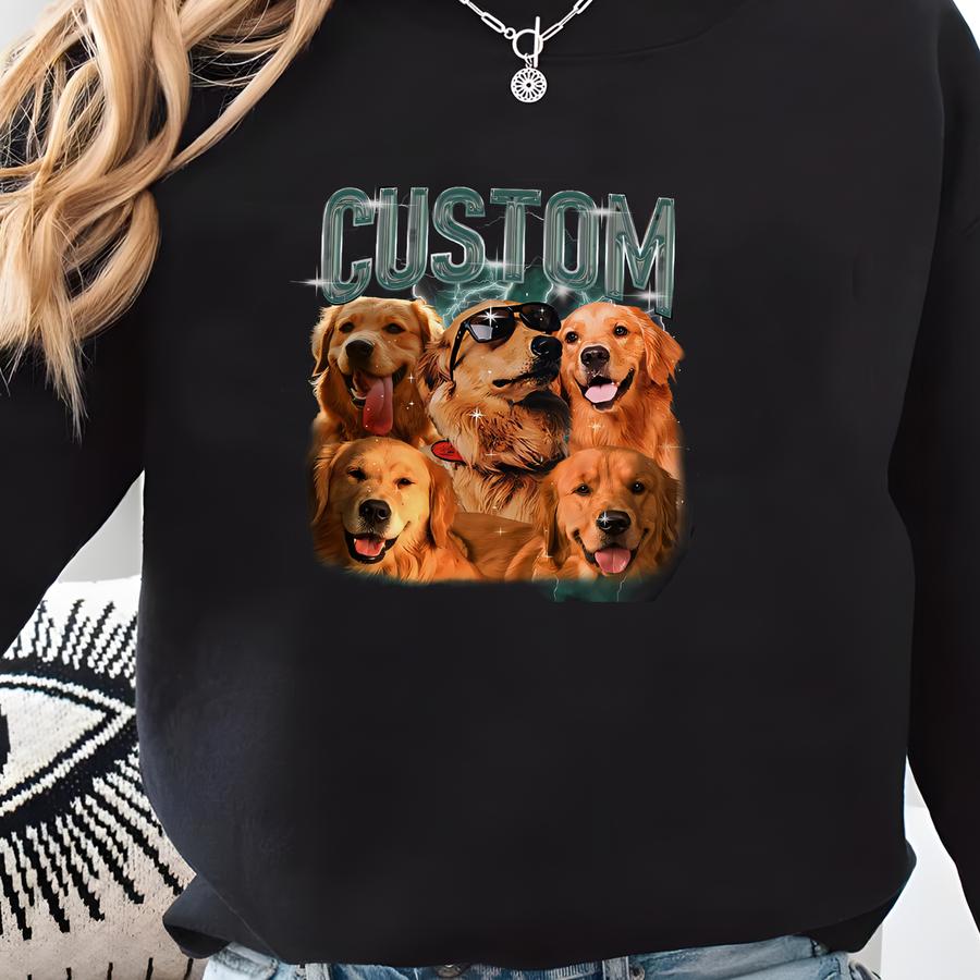 Custom Bootleg Rap Pet Shirt, Custom Pet, Custom Photo - Vintage Graphic 90s Tshirt, Custom Your Own Bootleg Idea Here, Insert Your Design Sweatshirt