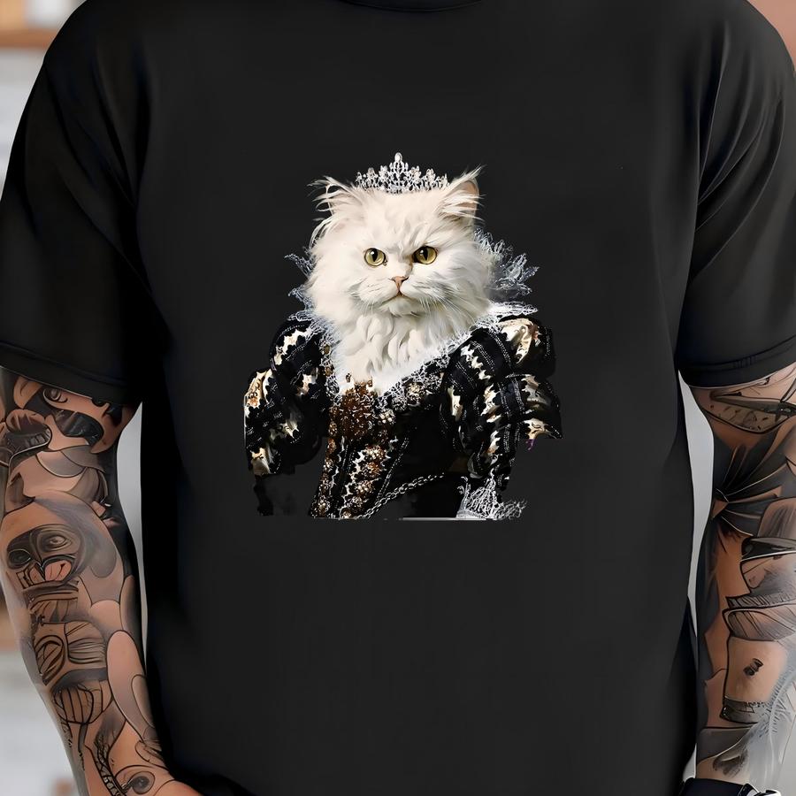Custom Royal Pet Portrait: Unique Oil Painting Style (digital Download) T-shirt