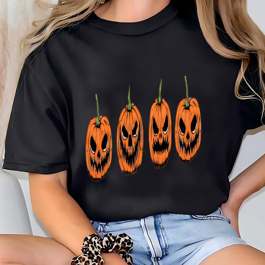 Pumpkin Sweatshirt, Halloween Hoodie, Jack-o-lantern Shirt, Fall Sweatshirt, Spooky Season Shirt, Halloween Sweatshirt T-shirt
