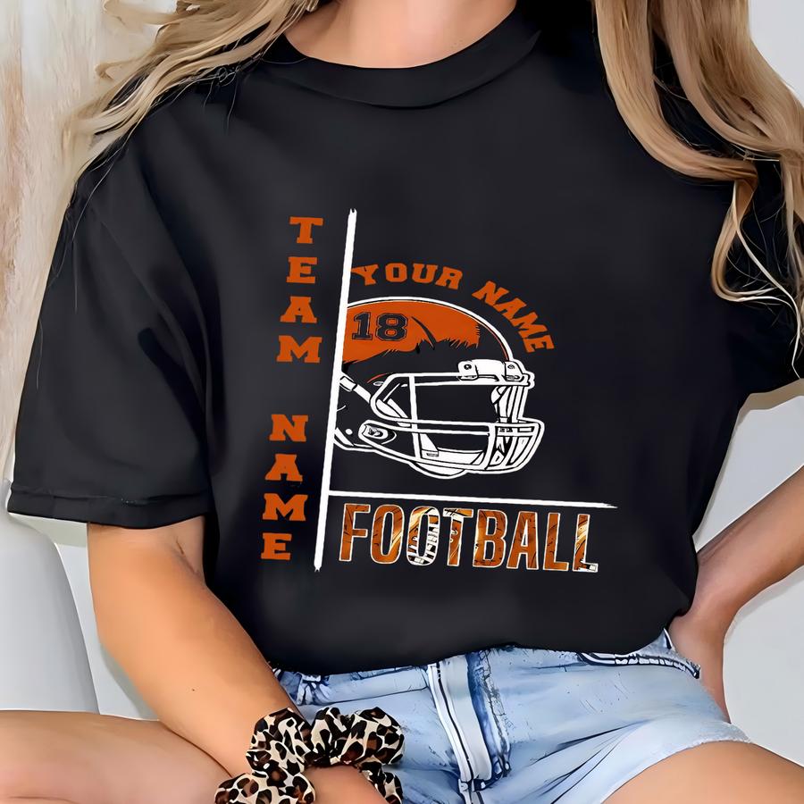Custom Football Mom Sweatshirt: Personalized Team Name T-shirt