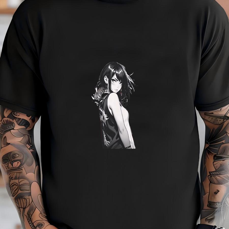 Anime Graffiti Tee - Unisex Adult Hoodie With Urban Street Style Design - Japanese Dragon Art - Graphic Tee T-shirt