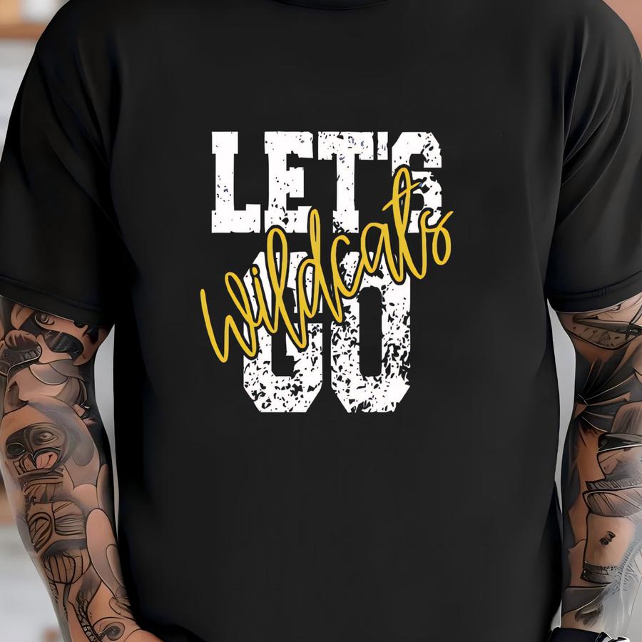 Wildcats Football, Lets Go Wildcats, Wildcat School Mascot, Custom Wildcat Tee, Wildcat Cheer, Wildcat Volleyball, Wildcats Basketball Shirt T-shirt