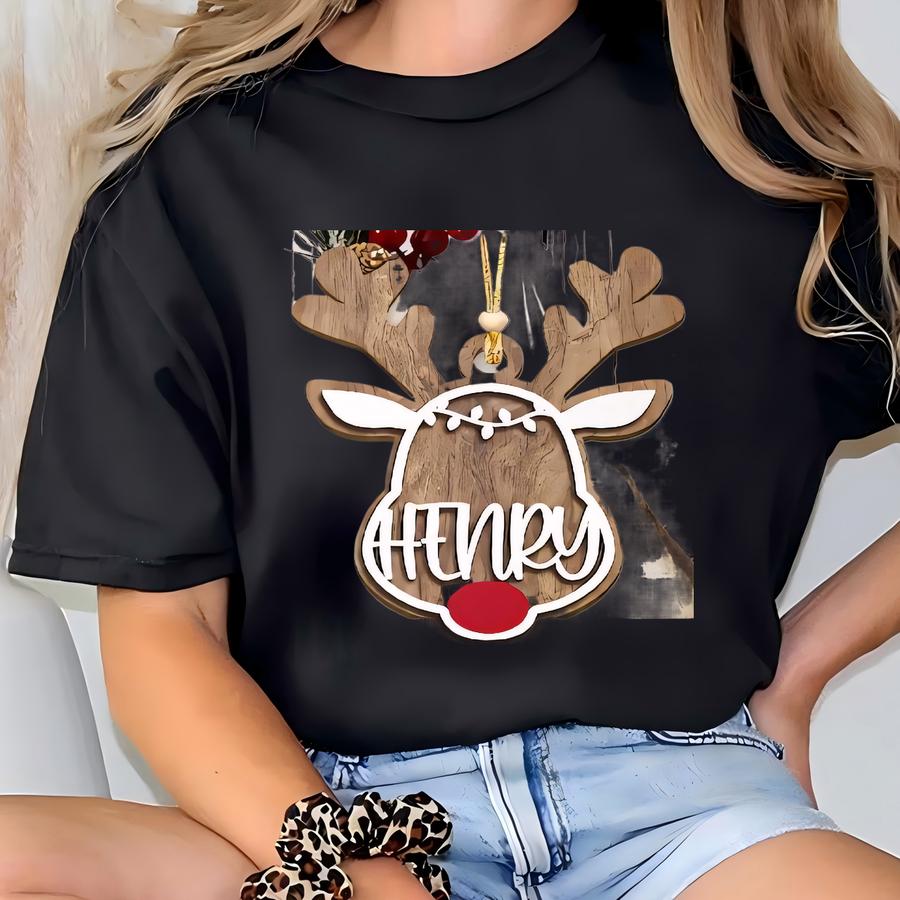 Custom Cute Money Holder Christmas Ornament, Here’s A Few Bucks For Christmas| Custom Kids Christmas Ornament| Reindeer Money Holder T-shirt