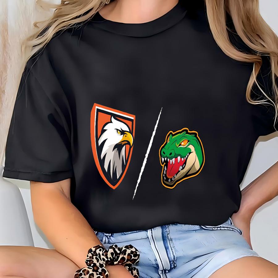 Custom House Divided Shirt, Personalized Two Sports Team Shirt, Football, Baseball, Hockey, Basketball Shirt, Any Team Logo College Shirt T-shirt