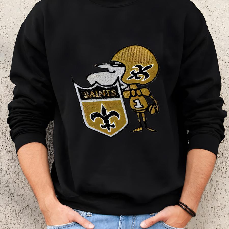 Womens Corded Pullover, Pullover For Game Day, Football Team Sweatshirt, Sir Saint Pullover, New Orleans Saints Sweatshirt Sweatshirt
