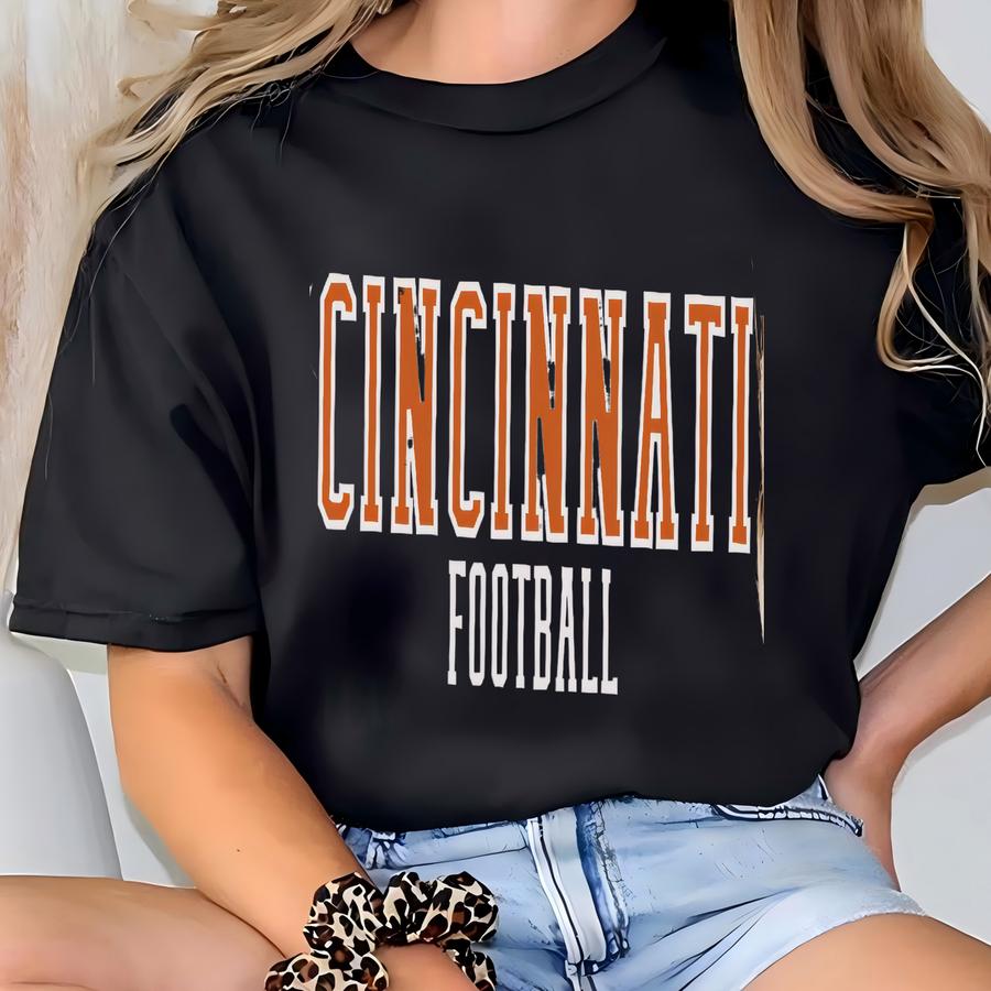 Cincinnati Shirt, Retro Cincinnati Tee, Vintage Style Cincinnati, Game Day Apparel, Cincinnati Football Shirt T-shirt